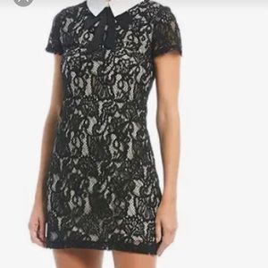 Betsey Johnson Lace Collared Dress